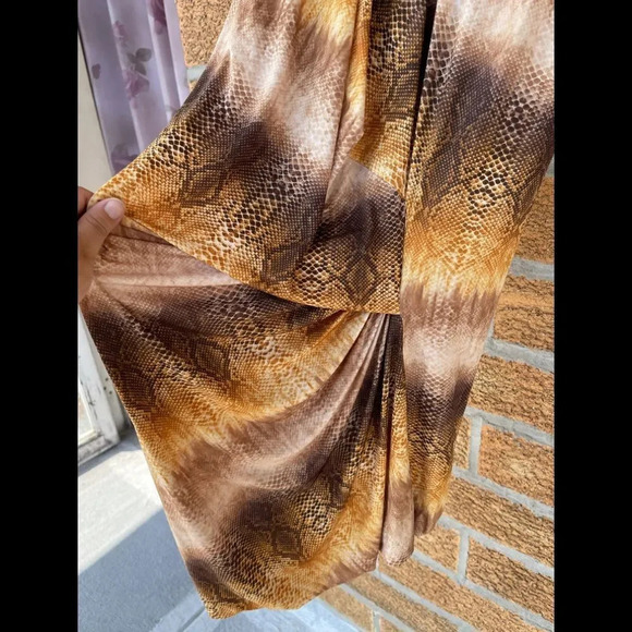 Torn by Ronny Kobo snakeskin dress medium - Picture 4 of 8
